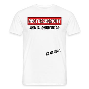 18. Geburtstag Geschenkidee Geburtstagsgeschenk - Männer T-Shirt - Weiß - Vorne - AI Model Male 178 dark (178cm)