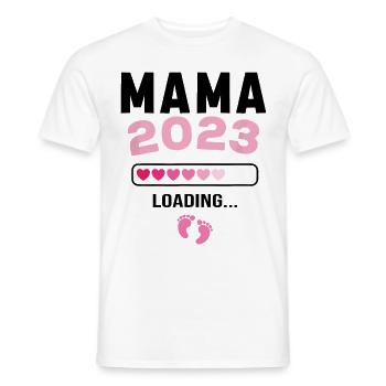 La future maman 2023 annonce sa grossesse - T-shirt homme - blanc - Devant - AI Model Male 178 dark (178cm)
