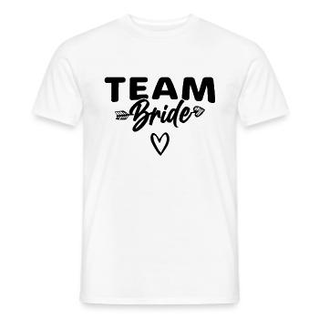 Team Braut Bride - Men's T-Shirt - white - Front - AI Model Male 178 dark (178cm)