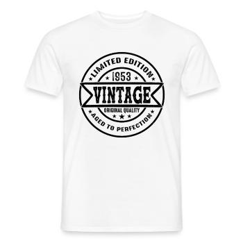 1953 Vintage Original 1953 Geburtstagsgeschenk - Männer T-Shirt - Weiß - Vorne - AI Model Male 178 dark (178cm)