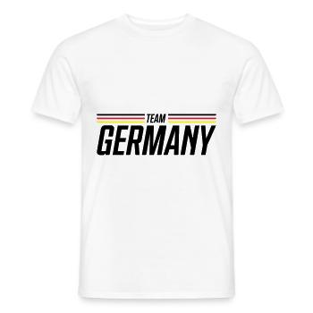 germany team - Männer T-Shirt - Weiß - Vorne - AI Model Male 178 dark (178cm)