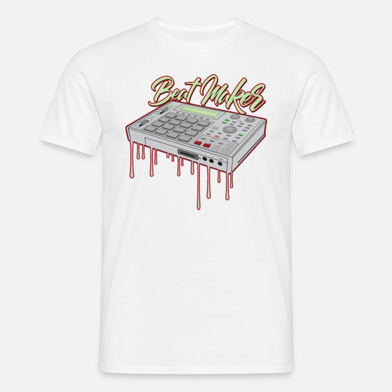 Beatmaker - Männer T-Shirt - Weiß