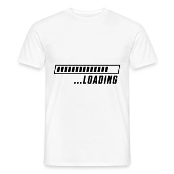 loading ladebalken - Männer T-Shirt - Weiß - Vorne - AI Model Male 178 dark (178cm)