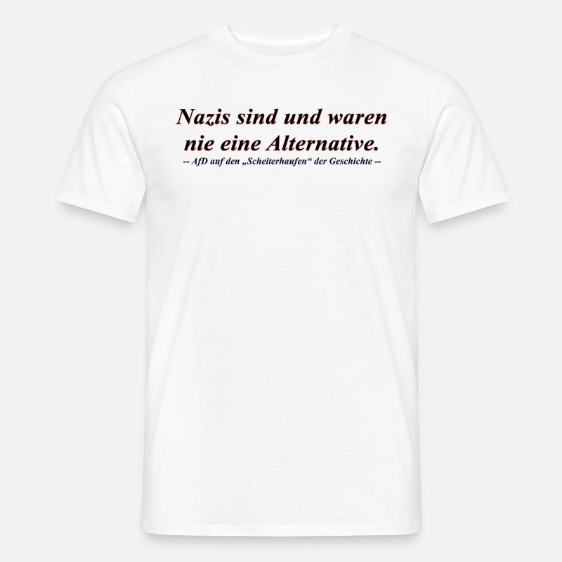 FCK AFD | Antifaschistischer Spruch | - Männer T-Shirt - Weiß