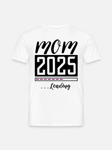 Mama 2025 Mama laden - Heren T-shirt - wit