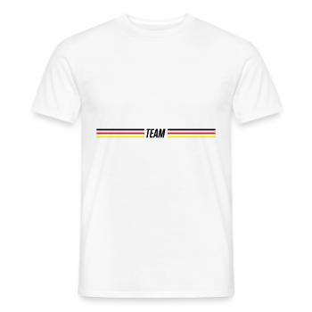 germany team - Männer T-Shirt - Weiß - Vorne - AI Model Male 178 dark (178cm)