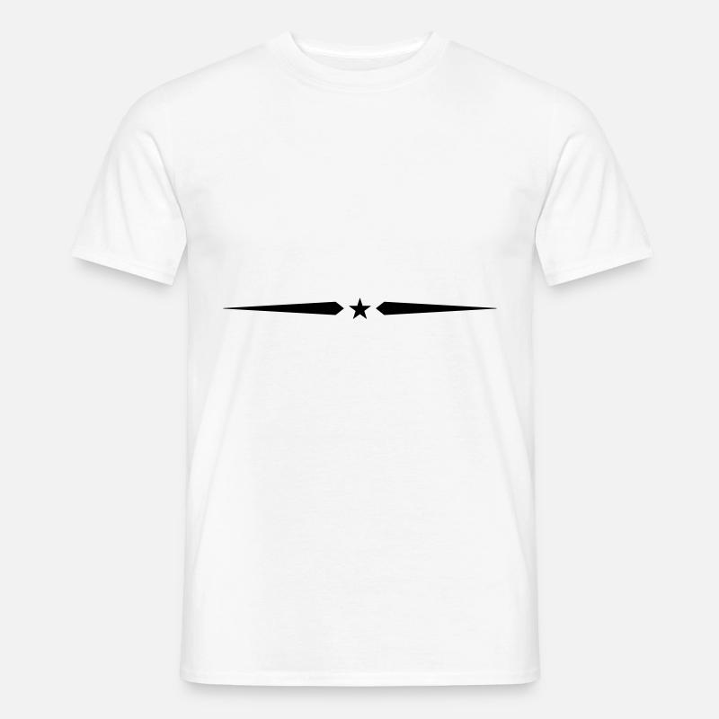 Star Line Element Stroke - Men’s T-shirt - white