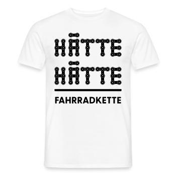Hätte hätte Fahrrad Kette - Männer T-Shirt - Weiß - Vorne - AI Model Male 178 dark (178cm)