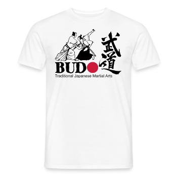 Budo Japanische Kampfkünste T Shirt - Männer T-Shirt - Weiß - Vorne - AI Model Male 178 dark (178cm)