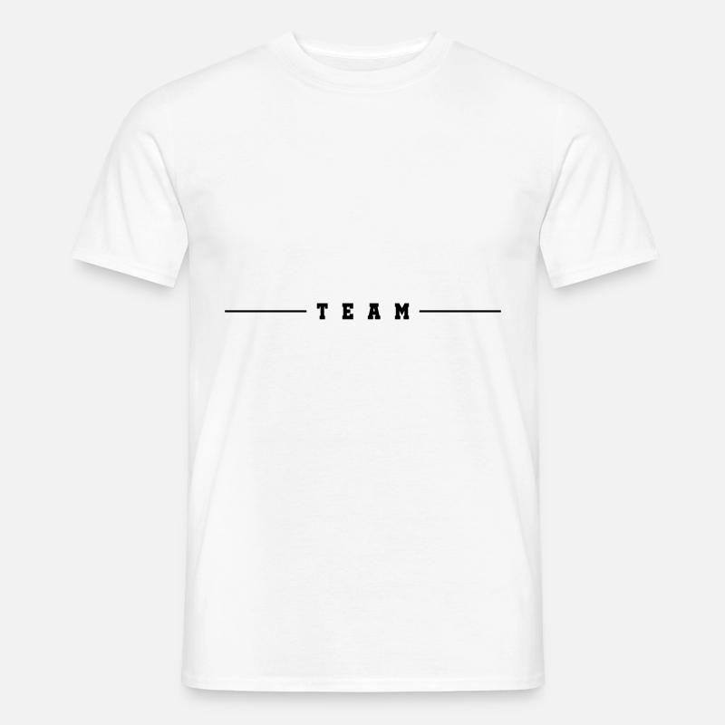 team strich - Männer T-Shirt - Weiß