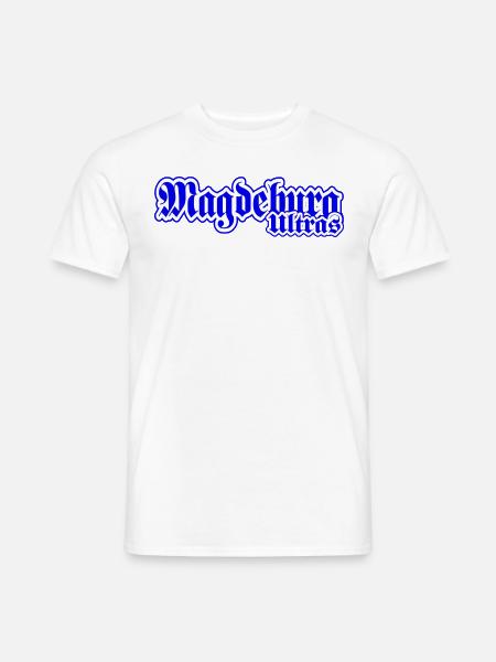 Magdeburg Ultras Fussball Fanartikel Fanblock - Männer T-Shirt - Weiß