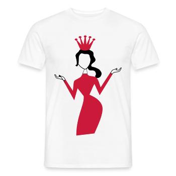frau - Männer T-Shirt - Weiß - Vorne - AI Model Male 178 dark (178cm)