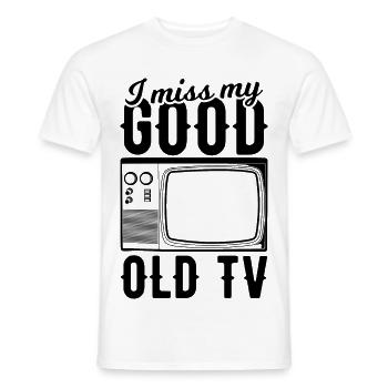 CTR TV - Männer T-Shirt - Weiß - Vorne - AI Model Male 178 dark (178cm)