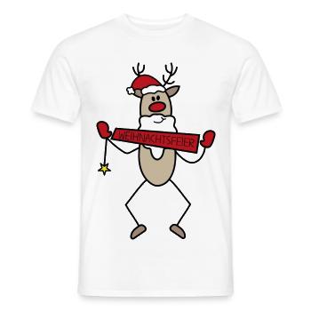 Christmas - Men's T-Shirt - white - Front - AI Model Male 178 dark (178cm)