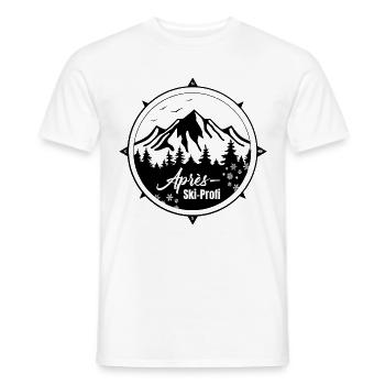 Apres ski profi - Männer T-Shirt - Weiß - Vorne - AI Model Male 178 dark (178cm)