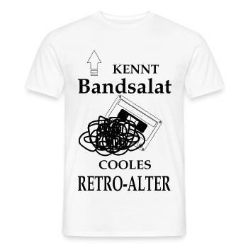 Bandsalat Retrokassette Kassette Retro - Männer T-Shirt - Weiß - Vorne - AI Model Male 178 dark (178cm)