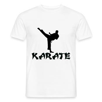 karate - Männer T-Shirt - Weiß - Vorne - AI Model Male 178 dark (178cm)