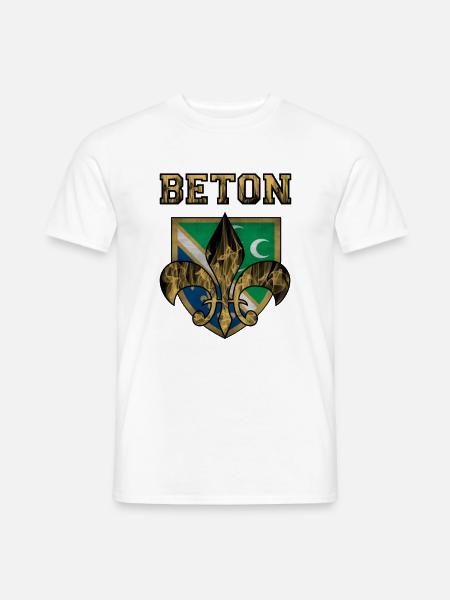 Sandzak Beton. Proud Sandzak fire - Männer T-Shirt - Weiß