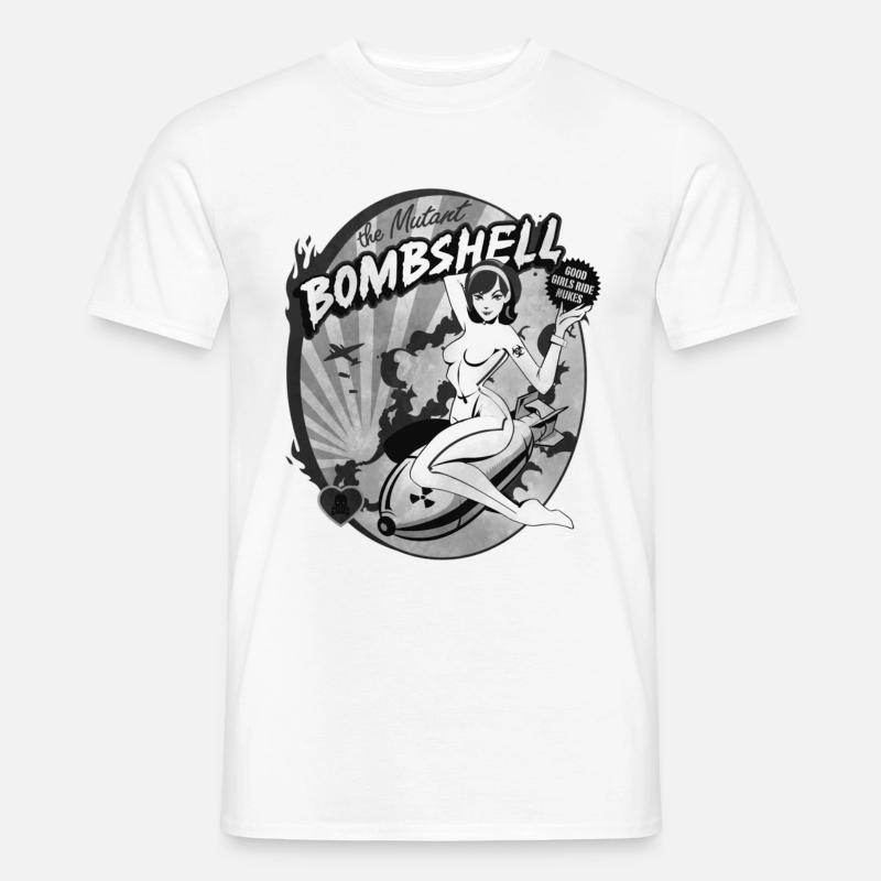 the mutant bombshell - Männer T-Shirt - Weiß