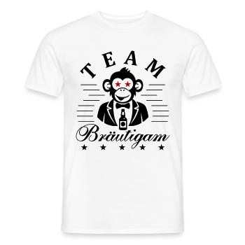 Team Bräutigam Jga - Männer T-Shirt - Weiß - Vorne - AI Model Male 178 dark (178cm)