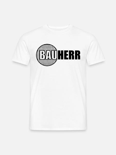 Bauherr Hausbau - Männer T-Shirt - Weiß
