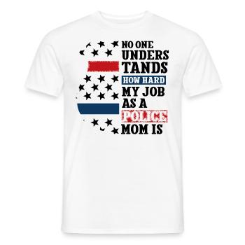 Polizei Polizist Polizeibeamte - Männer T-Shirt - Weiß - Vorne - AI Model Male 178 dark (178cm)