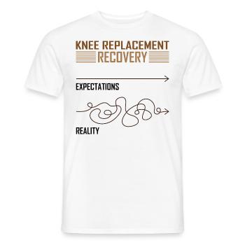 Knee Replacement Recovery - Männer T-Shirt - Weiß - Vorne - AI Model Male 178 dark (178cm)