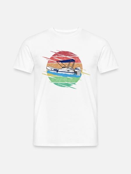 Motorboot Schlauchboot - Männer T-Shirt - Weiß