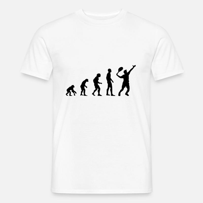 Evolution Tennis - Männer T-Shirt - Weiß