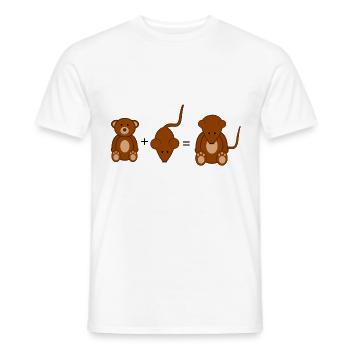 Souris - T-shirt homme - blanc - Devant - AI Model Male 178 dark (178cm)