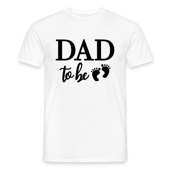 DAD TO BE Zukünftiger Papa Vater - Männer T-Shirt - Weiß - Vorne - AI Model Male 178 dark (178cm)