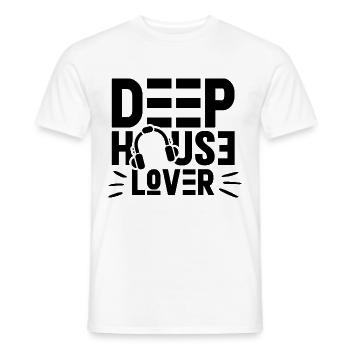 Deep House Liebhaber DJ Goa Rave Techno Musik - Männer T-Shirt - Weiß - Vorne - AI Model Male 178 dark (178cm)
