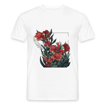 Blumenfest 2 - Männer T-Shirt - Weiß - Vorne - AI Model Male 178 dark (178cm)