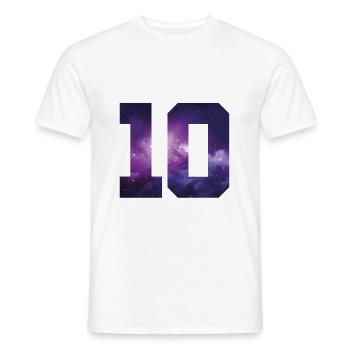 10 zahl jahre - Männer T-Shirt - Weiß - Vorne - AI Model Male 178 dark (178cm)