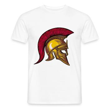 spartaner helm symbol - Männer T-Shirt - Weiß - Vorne - AI Model Male 178 dark (178cm)