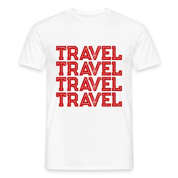 Voyage vacances voyage - T-shirt homme - blanc - Devant - AI Model Male 178 dark (178cm)
