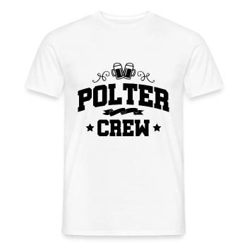 Polter Crew Polterabend Team - Männer T-Shirt - Weiß - Vorne - AI Model Male 178 dark (178cm)
