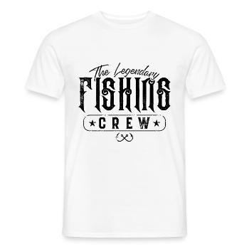 Fishing Crew Legendär - Männer T-Shirt - Weiß - Vorne - AI Model Male 178 dark (178cm)