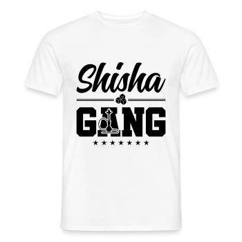 Shisha gang smokers - Men's T-Shirt - white - Front - AI Model Male 178 dark (178cm)