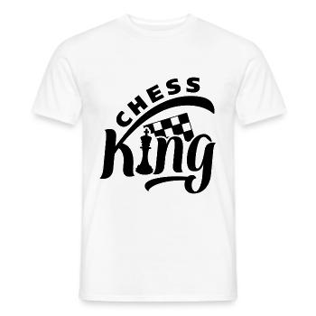 Chess King Chess disant - T-shirt homme - blanc - Devant - AI Model Male 178 dark (178cm)