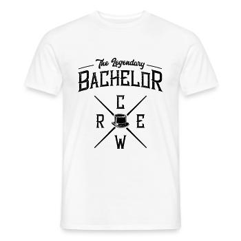 Bachelor Crew Party Bachelors - Mænd T-shirt - hvid - Foran - AI Model Male 178 dark (178cm)