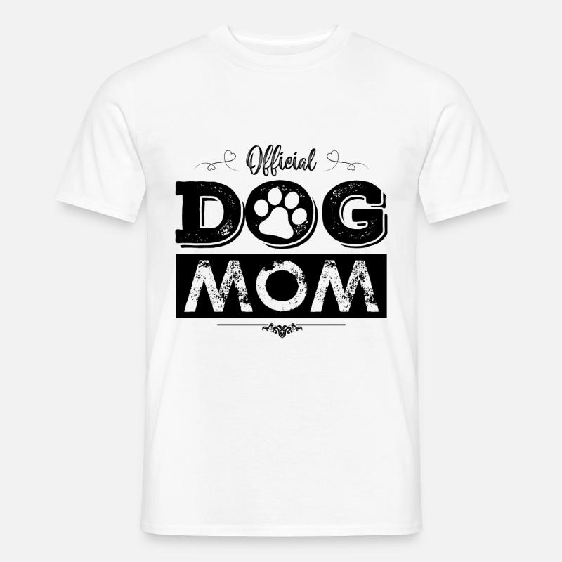 Hunde Mama Spruch Liebe - Männer T-Shirt - Weiß