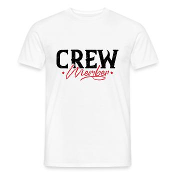 membre d'équipage - T-shirt homme - blanc - Devant - AI Model Male 178 dark (178cm)