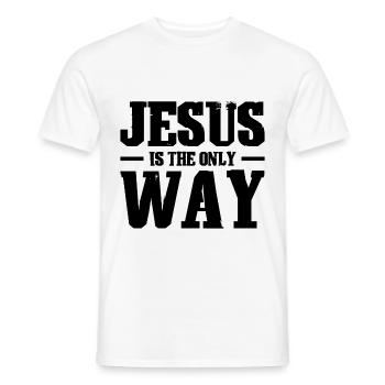 Jesus Christus Glaube - Männer T-Shirt - Weiß - Vorne - AI Model Male 178 dark (178cm)