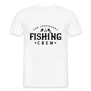 Fishing Crew Legendär - Männer T-Shirt - Weiß - Vorne - AI Model Male 178 dark (178cm)