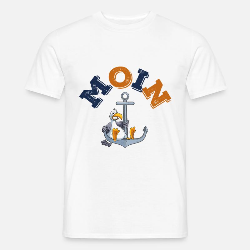 anker möwe moin comic - Männer T-Shirt - Weiß