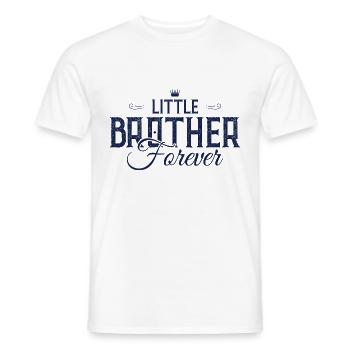 Little brother forever - Men's T-Shirt - white - Front - AI Model Male 178 dark (178cm)
