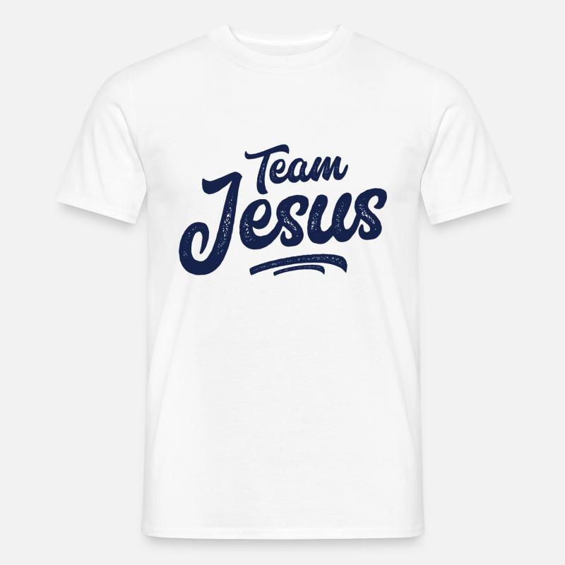 Team Jesus Christus Glaube - Männer T-Shirt - Weiß