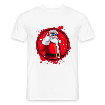 Santa Claus Santa Cool Blob - T-shirt homme - blanc - Devant - AI Model Male 178 dark (178cm)