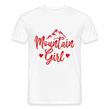 Montagnes fille Montagnes femme - T-shirt homme - blanc - Devant - AI Model Male 178 dark (178cm)